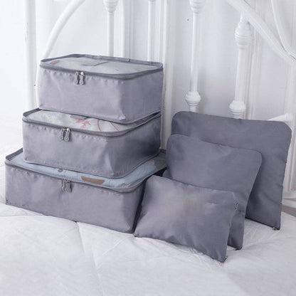 Travel Packing Organizer Cubes Luggage Storage Bag Set