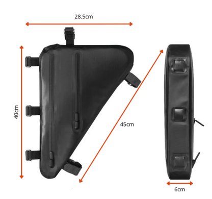 TriFrame Waterproof Bicycle Frame Bag – Large Capacity Triangle Bike Bag for Secure Storage