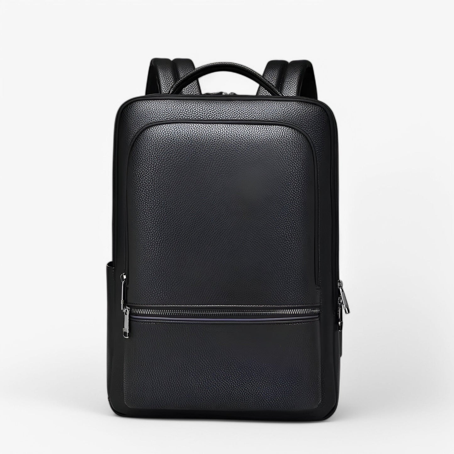 USB Charging Leather Laptop Backpack Business Travel