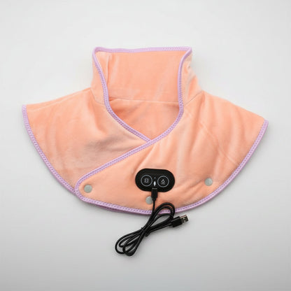 USB Heated Neck and Shoulder Massage Pad with Vibration