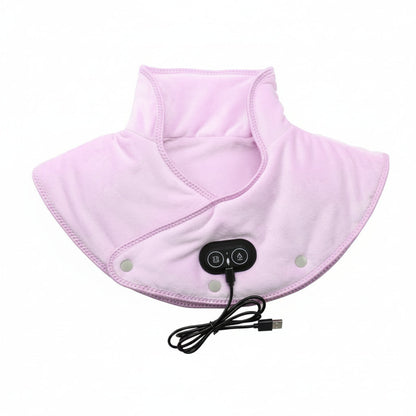 USB Heated Neck and Shoulder Massage Pad with Vibration