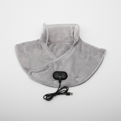 USB Heated Neck and Shoulder Massage Pad with Vibration