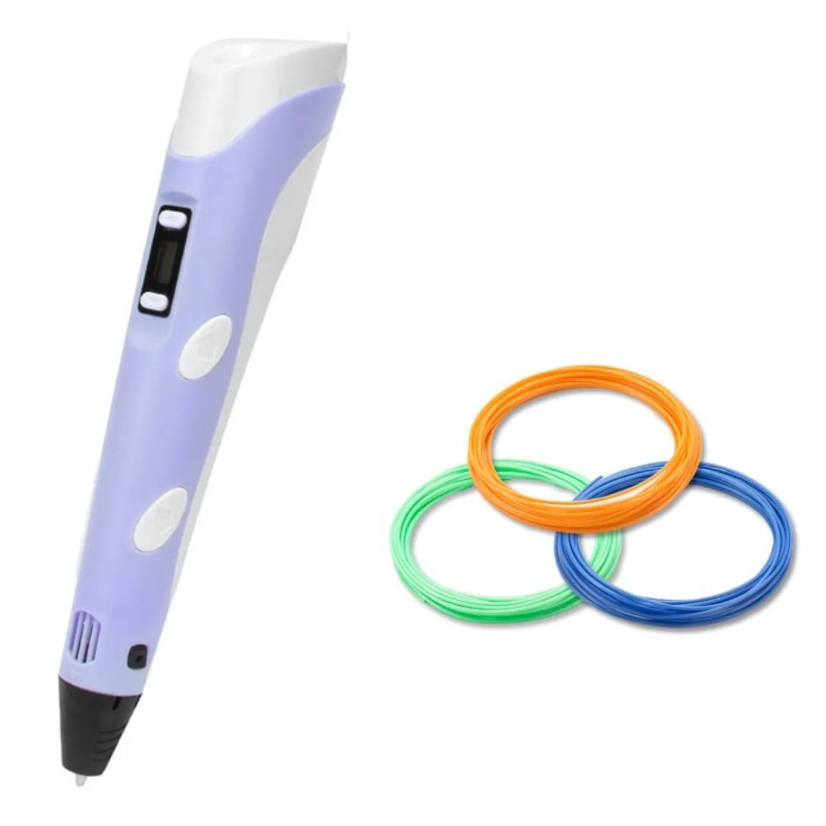 USB-drevet 3D-printpen med justerbar hastighed til kreativ tegning