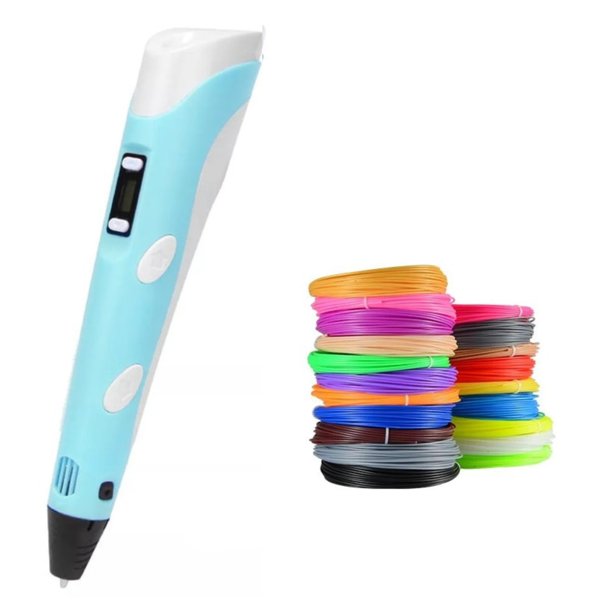 USB-drevet 3D-printpen med justerbar hastighed til kreativ tegning