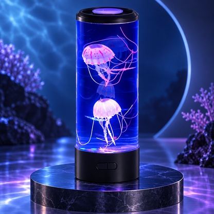 USB-Powered Colour-Changing Jellyfish Lamp with Floating Aquarium-Style Display