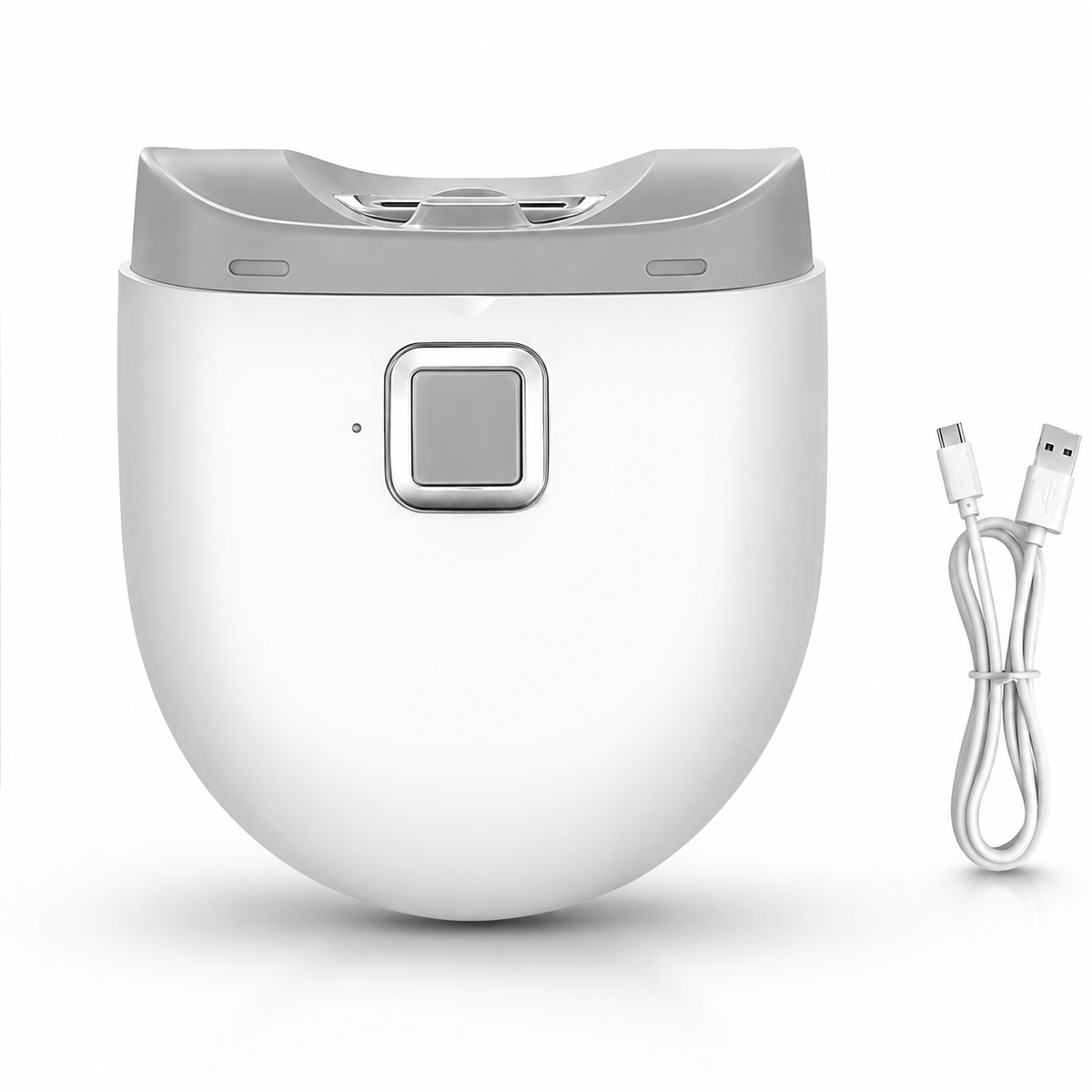 USB Rechargeable Electric Nail Clipper with Automatic Trimming and Built-In LED Light