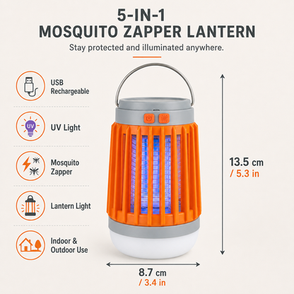 USB Rechargeable UV Mosquito Zapper Lantern