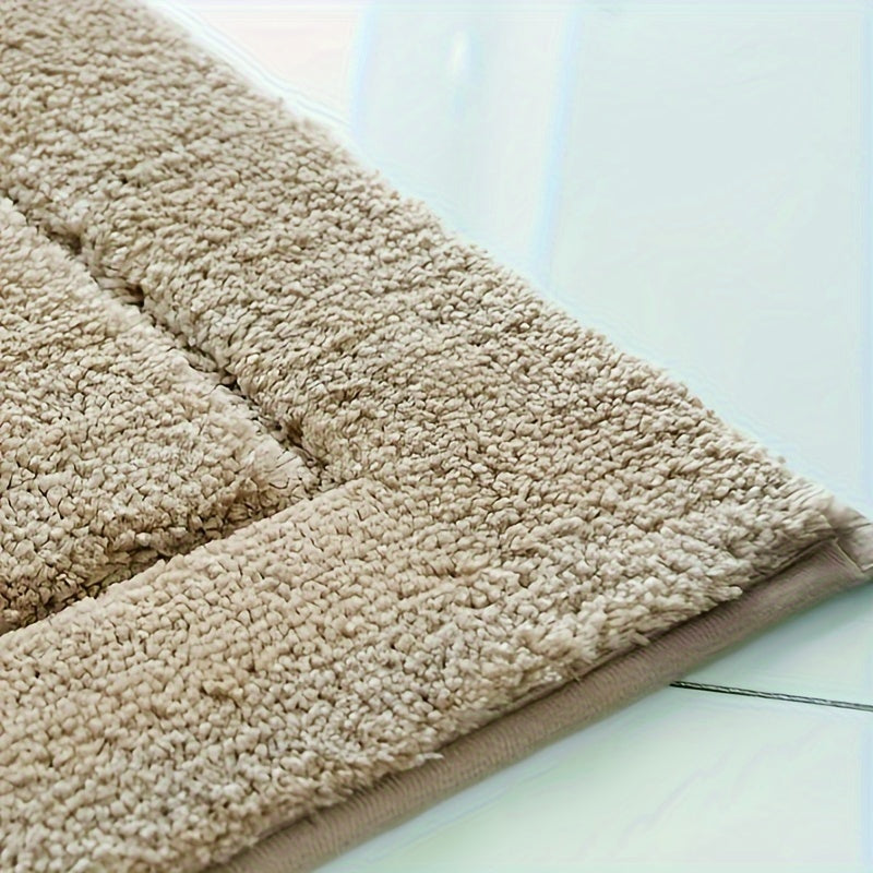 Ultrafine Fiber Bathroom Mat Set 3 Piece Soft Absorbent Non Slip Rugs