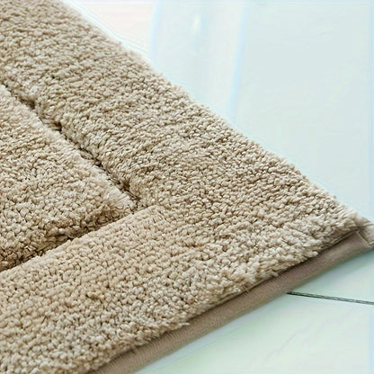 Ultrafine Fiber Bathroom Mat Set 3 Piece Soft Absorbent Non Slip Rugs