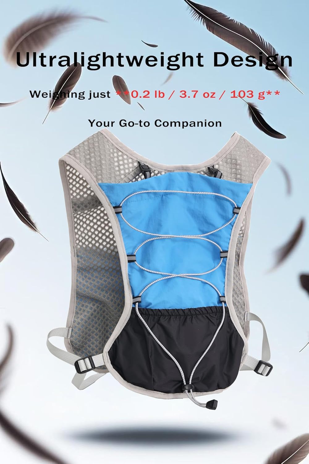 Ultralight Running Hydration Vest Backpack 2L Trail Pack