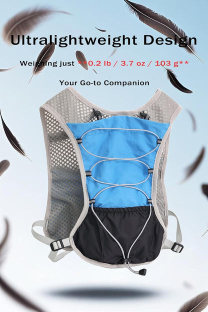 Ultralight Running Hydration Vest Backpack 2L Trail Pack