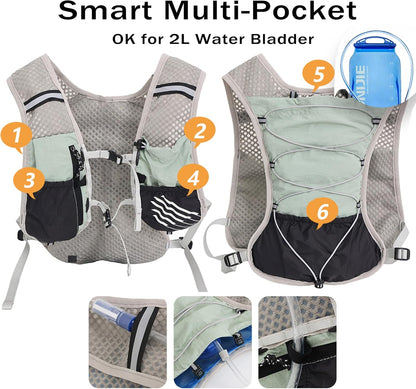 Ultralight Running Hydration Vest Backpack 2L Trail Pack