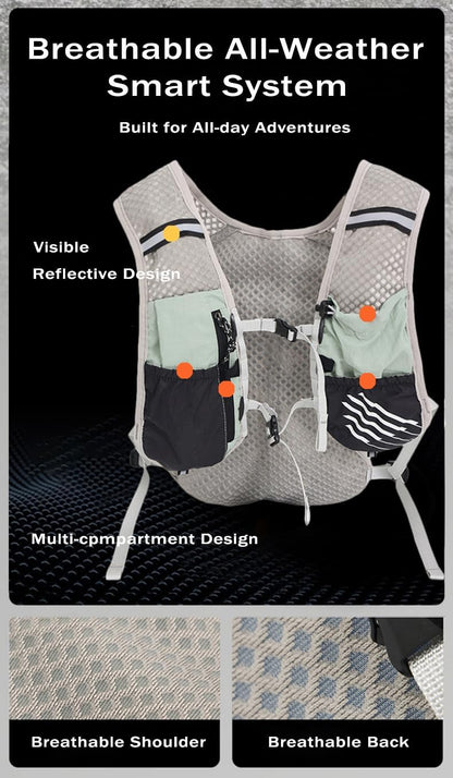 Ultralight Running Hydration Vest Backpack 2L Trail Pack