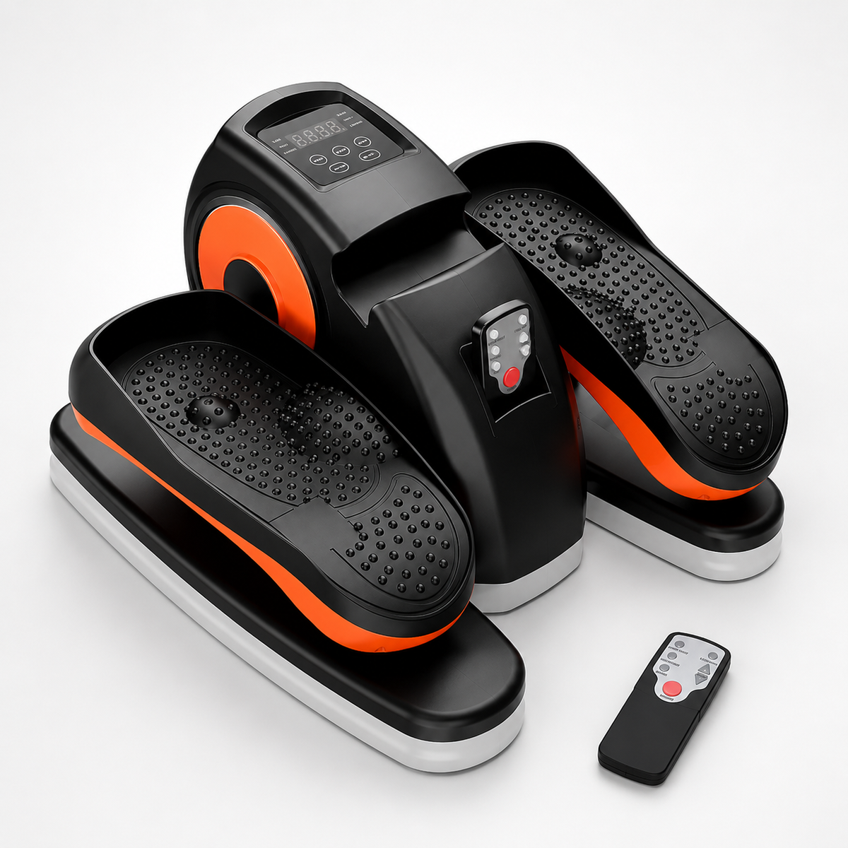 Under Desk Pedal Exerciser with LCD Screen, Adjustable Speed and Remote Control