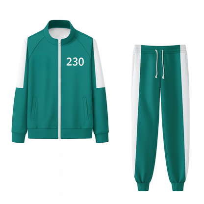 Unisex Two Piece Tracksuit Cosplay Outfit Jacket Pants Game Show Style XS to 4XL