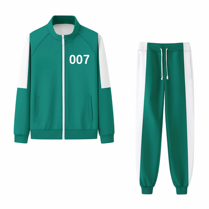 Unisex Two Piece Tracksuit Cosplay Outfit Jacket Pants Game Show Style XS to 4XL