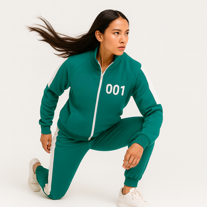 Unisex Two Piece Tracksuit Cosplay Outfit Jacket Pants Game Show Style XS to 4XL