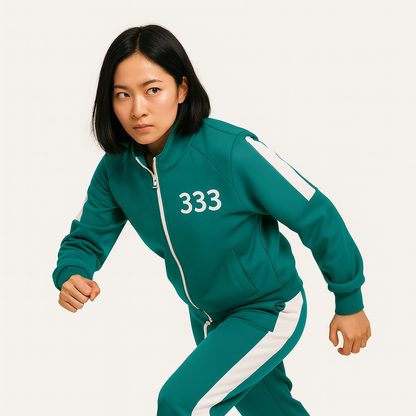 Unisex Two Piece Tracksuit Cosplay Outfit Jacket Pants Game Show Style XS to 4XL