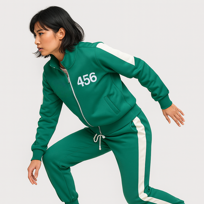 Unisex Two Piece Tracksuit Cosplay Outfit Jacket Pants Game Show Style XS to 4XL