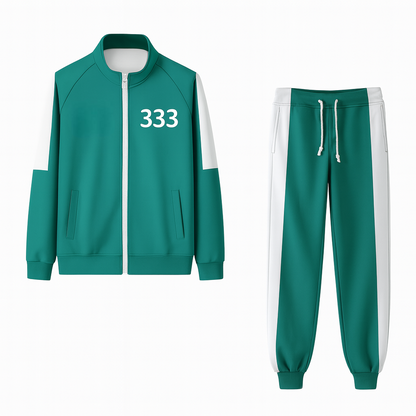 Unisex Two Piece Tracksuit Cosplay Outfit Jacket Pants Game Show Style XS to 4XL
