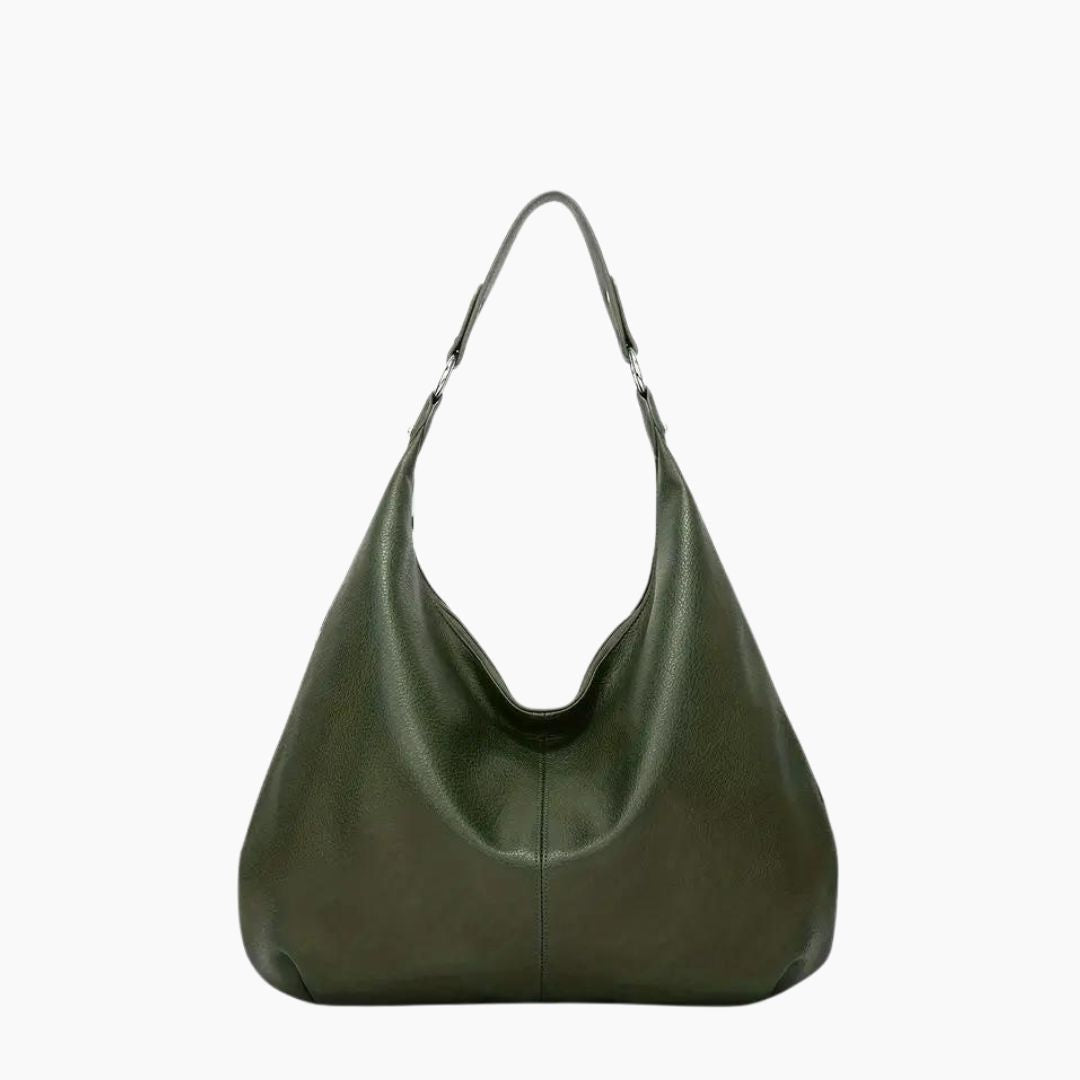 Vegan Leather Hobo Bag Womens Large Capacity Shoulder Handbag