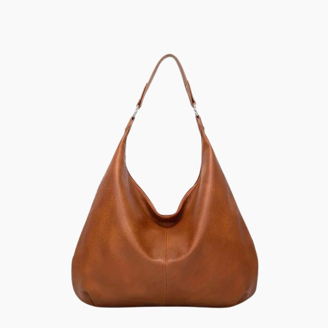 Vegan Leather Hobo Bag Womens Large Capacity Shoulder Handbag