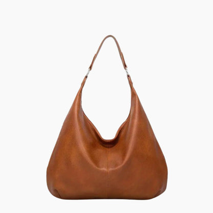 Vegan Leather Hobo Bag Womens Large Capacity Shoulder Handbag