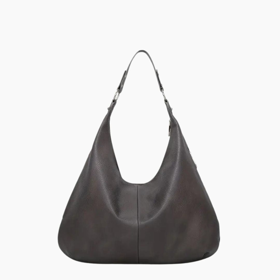 Vegan Leather Hobo Bag Womens Large Capacity Shoulder Handbag