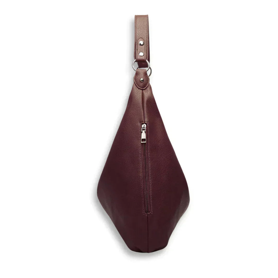Vegan Leather Hobo Bag Womens Large Capacity Shoulder Handbag