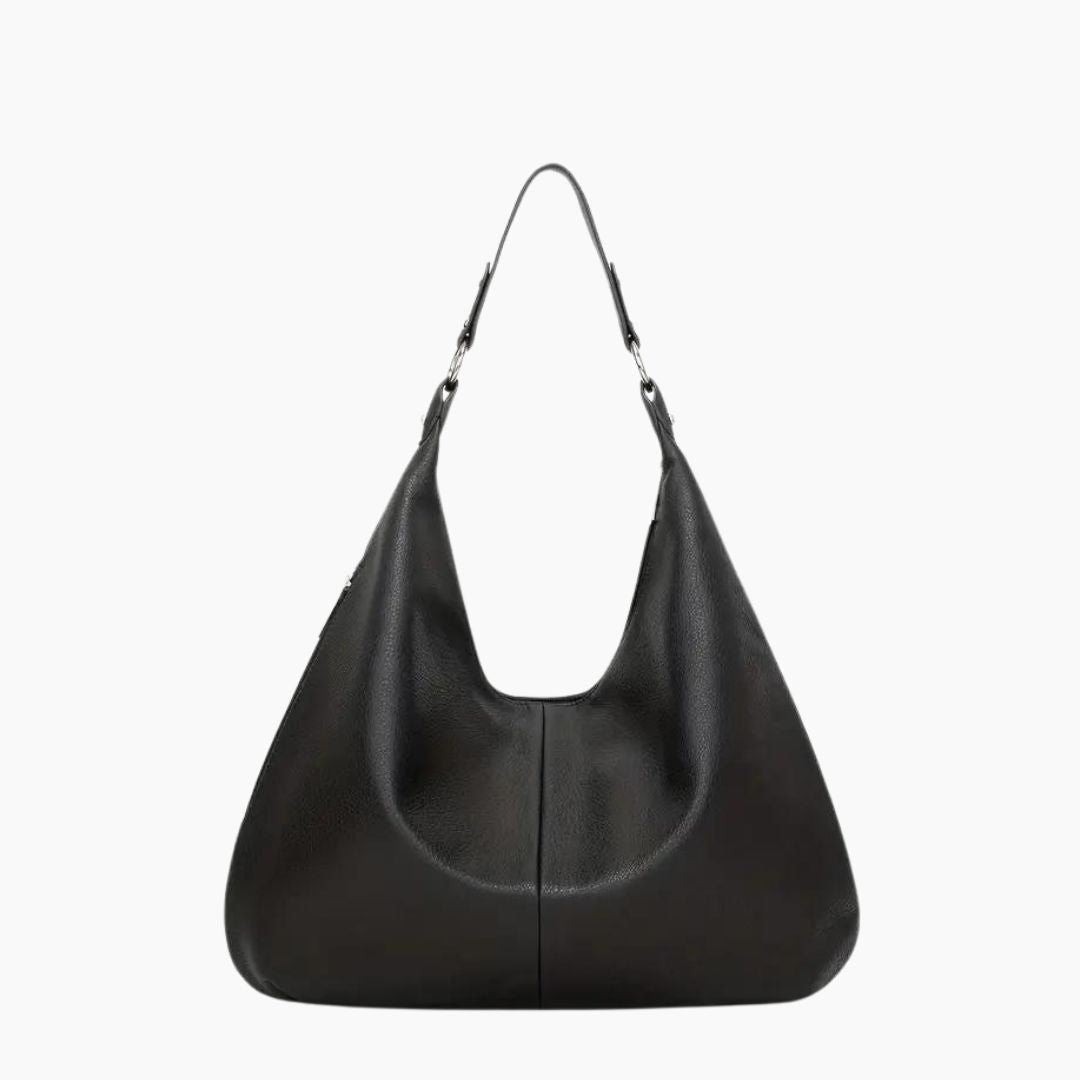 Vegan Leather Hobo Bag Womens Large Capacity Shoulder Handbag