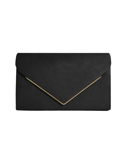 Velvet Envelope Clutch Suede Style Evening Handbag