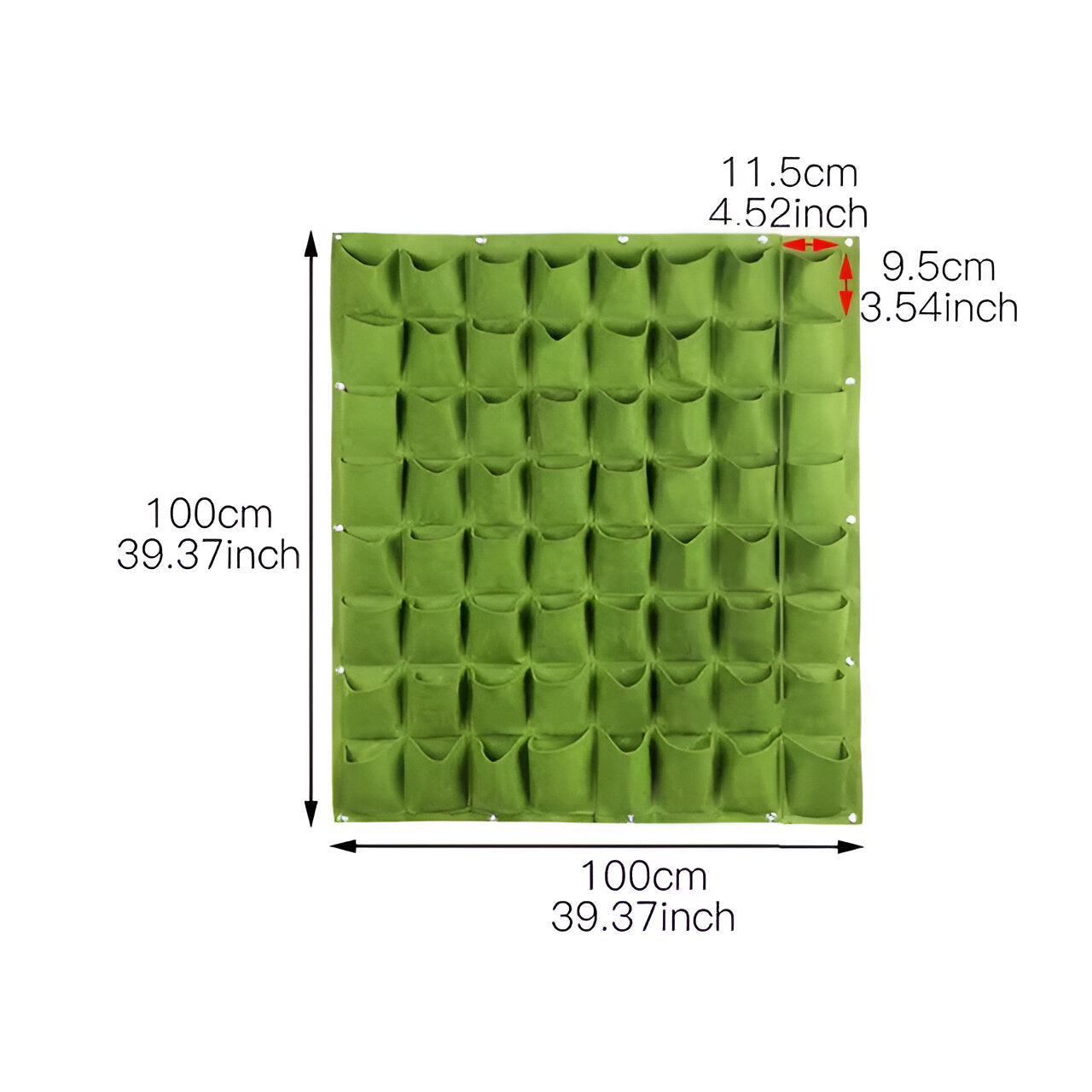 Vertical Garden Hanging Planter Storage Organizer Outdoor Wall Bag