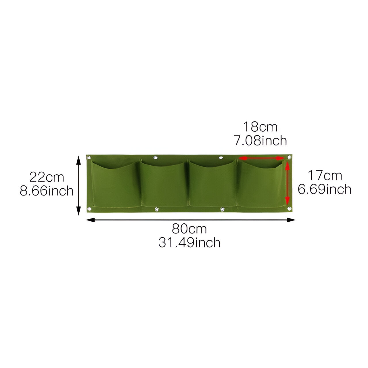Vertical Garden Hanging Planter Storage Organizer Outdoor Wall Bag