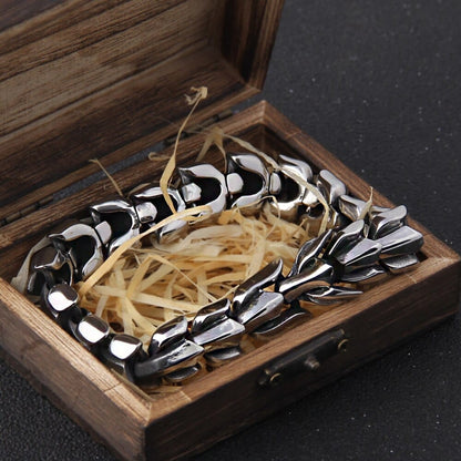 Viking Ouroboros Stainless Steel Bracelet