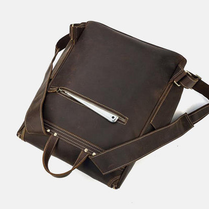 Vintage Anti Theft Laptop Backpack Multi Pocket Travel Bag