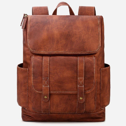 Vintage Anti Theft Laptop Backpack Multi Pocket Travel Bag