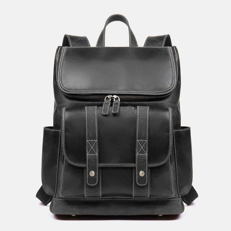 Vintage Anti Theft Laptop Backpack Multi Pocket Travel Bag