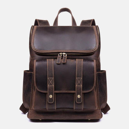 Vintage Anti Theft Laptop Backpack Multi Pocket Travel Bag