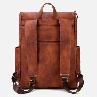 Vintage Anti Theft Laptop Backpack Multi Pocket Travel Bag