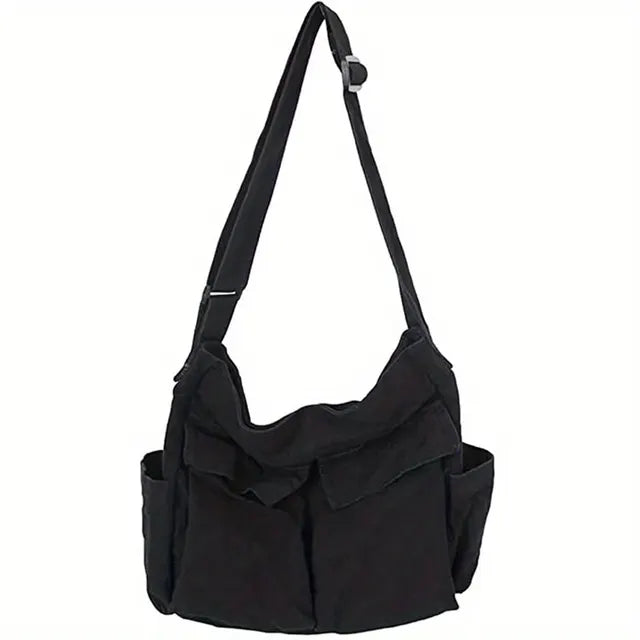 Vintage Canvas Crossbody Shoulder Bag