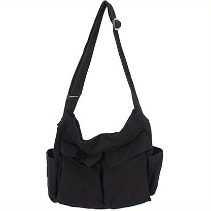 Vintage Canvas Crossbody Shoulder Bag