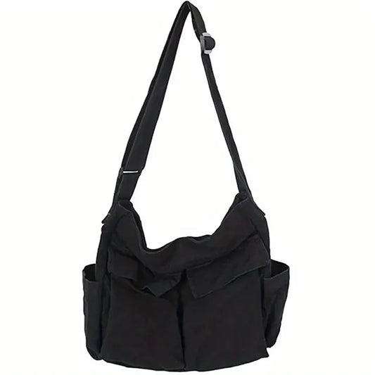 Vintage Canvas Crossbody Shoulder Bag