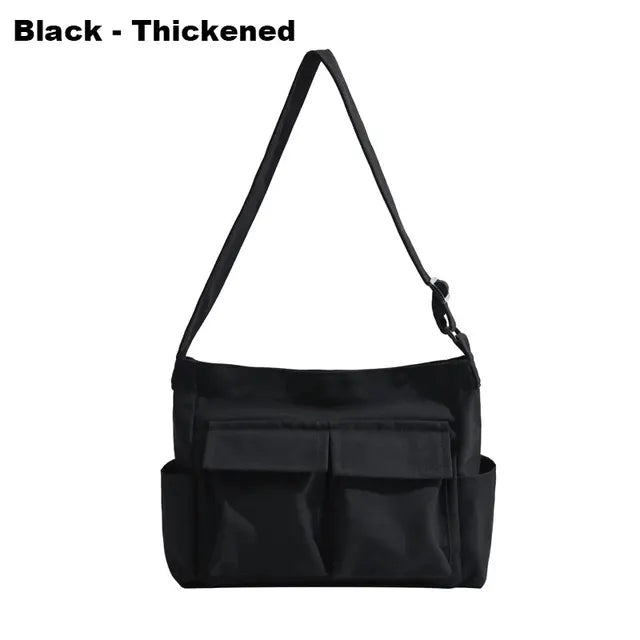 Vintage Canvas Crossbody Shoulder Bag