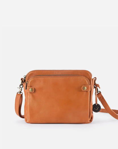 Vintage Leather Crossbody Shoulder Bag Adjustable Strap