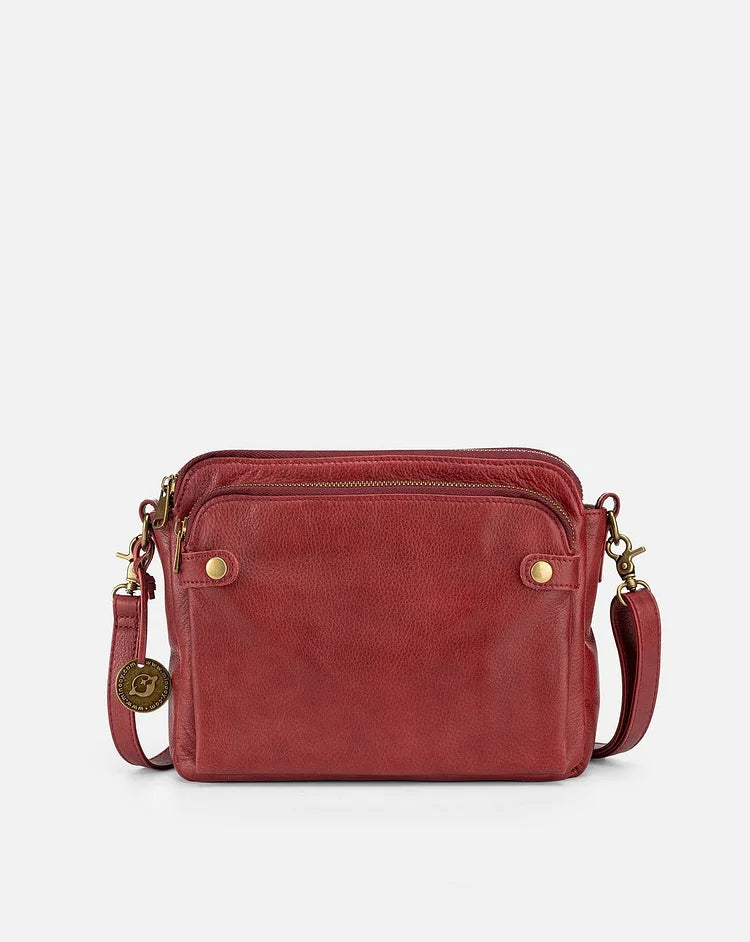 Vintage Leather Crossbody Shoulder Bag Adjustable Strap