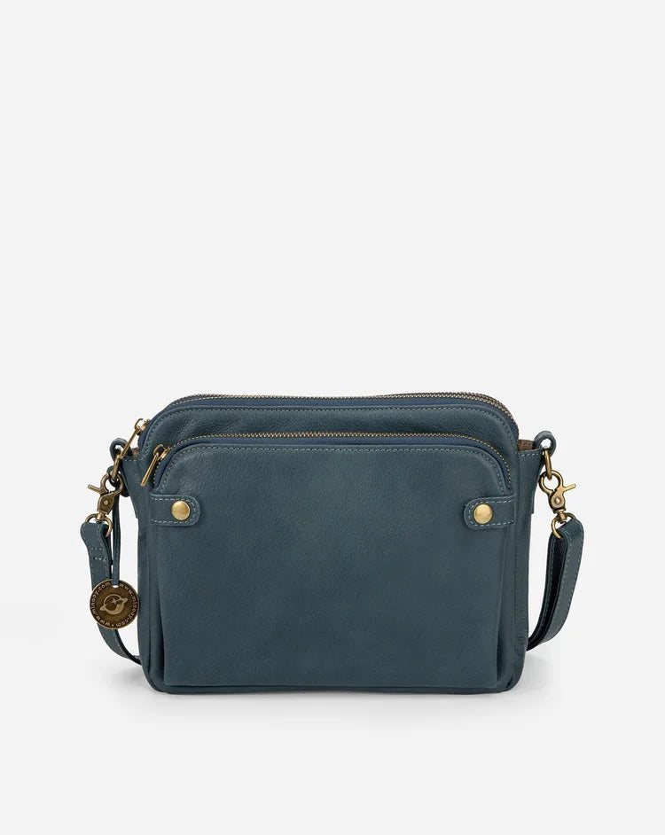 Vintage Leather Crossbody Shoulder Bag Adjustable Strap