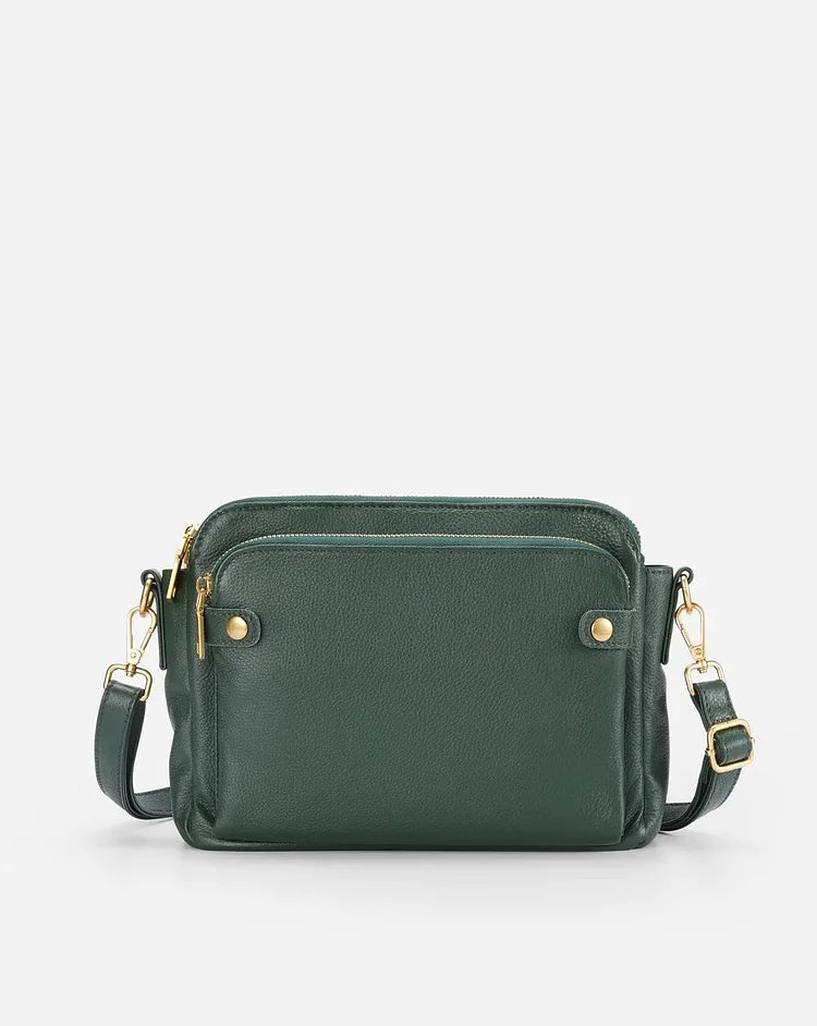 Vintage Leather Crossbody Shoulder Bag Adjustable Strap