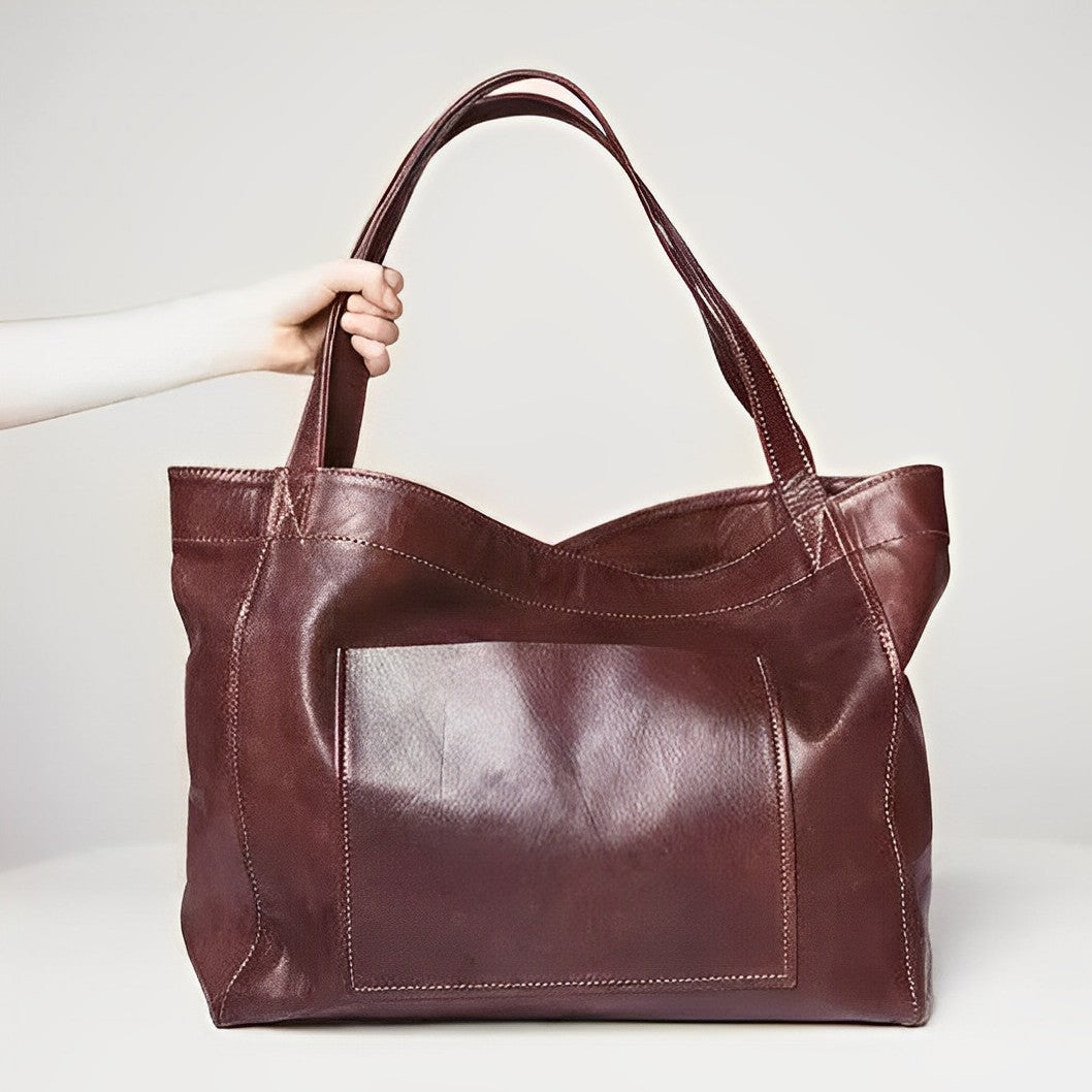 Vintage Leather Shoulder Bag Retro Crossbody Handbag