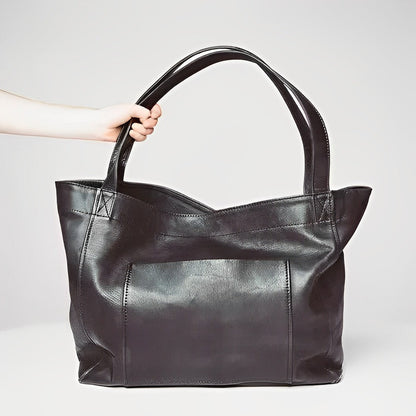 Vintage Leather Shoulder Bag Retro Crossbody Handbag