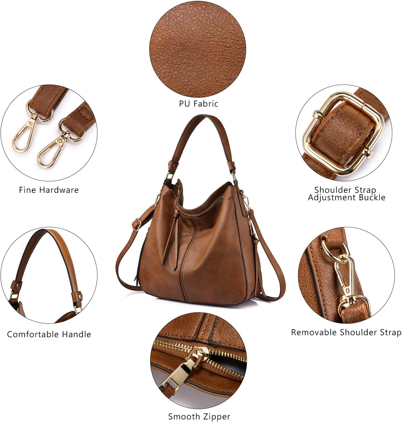 Vintage Leather Tote Bag Large Capacity Womens Handbag Elegant Organizer